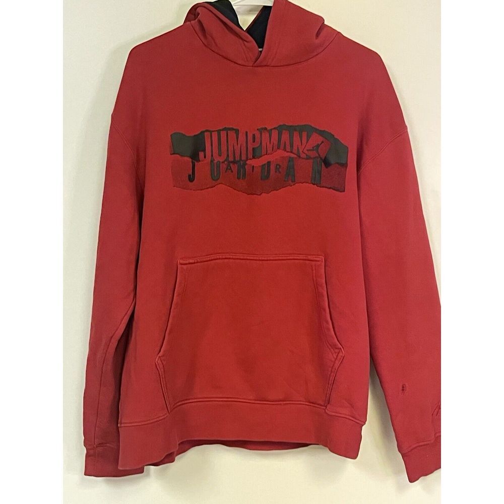 Jordan Jumpman Red & Black Hoodie Men's Size Large
